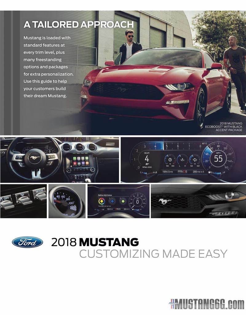 2018 Mustang Customization Guide - 2018 Mustang Customization Guide